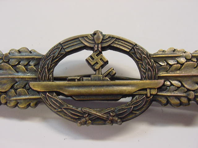 U-boat Front Clasp (Bronze) - War Militaria