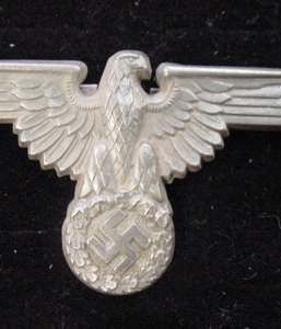 SS HAT INSIGNIA SET E.S.  PF.  TOTENKOPF EAGLE HAT SET