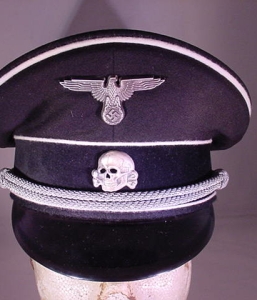 ALLGEMEINE SS OFFICER VISOR HAT