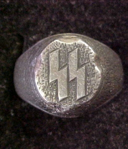 SS OFFICER RUNIC SIGNET RING WAFFEN SS RUNES VIKING DIVISION