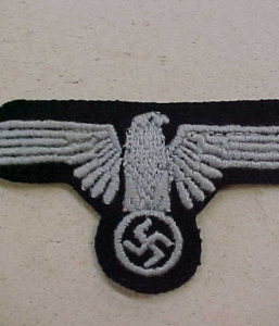 SS ENLISTED SLEEVE EAGLE TUNIC REMOVED