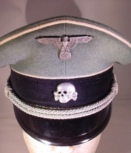 WAFFEN SS OFFICER VISOR HAT