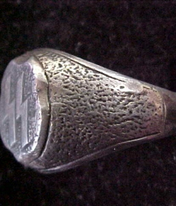 SS OFFICER RUNIC SIGNET RING WAFFEN SS RUNES VIKING DIVISION